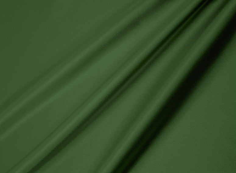 Charmeuse satin fabric by the yard - Olive solid