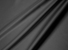 Charmeuse satin fabric by the yard - Charcoal solid
