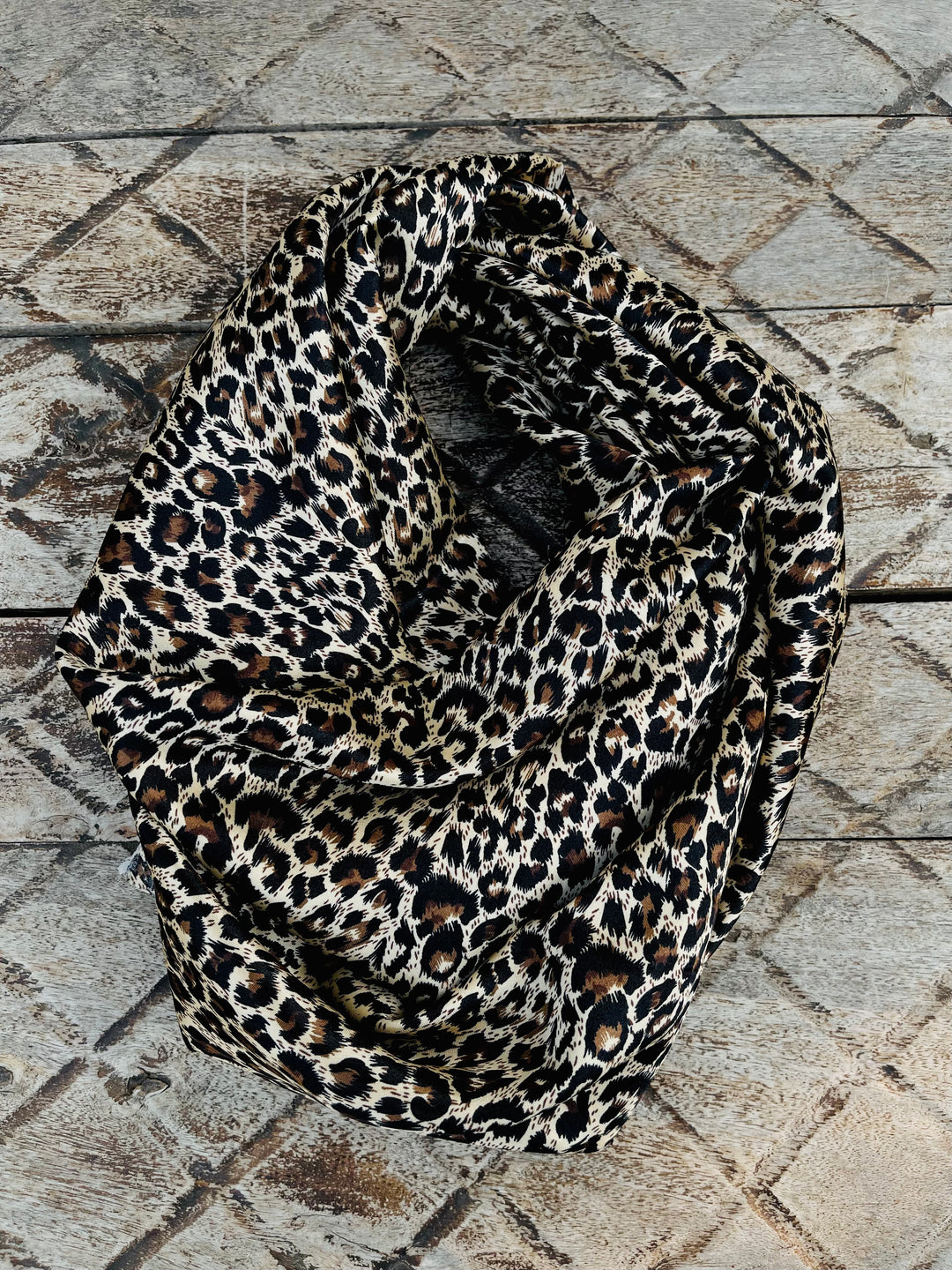 Charmeuse satin fabric by the yard  -  Black brown gold cheetah  print