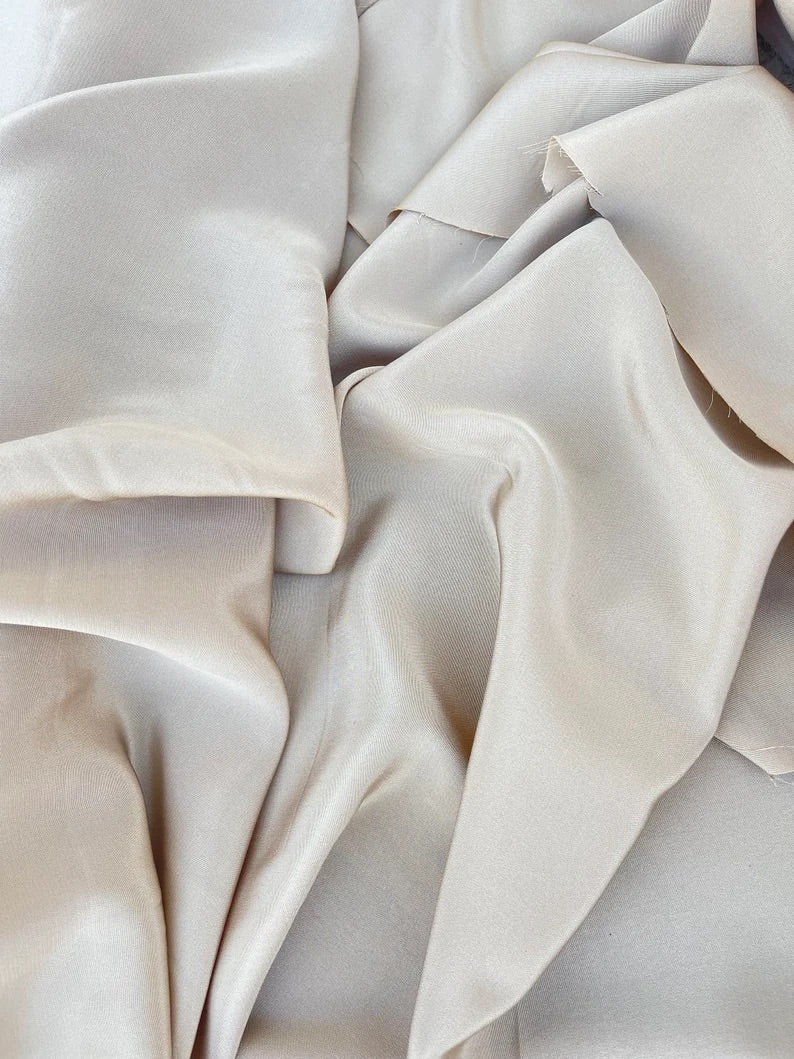Crepe De Chine Fabric | Silk Fabric by The Yard | MONSARFABRICS