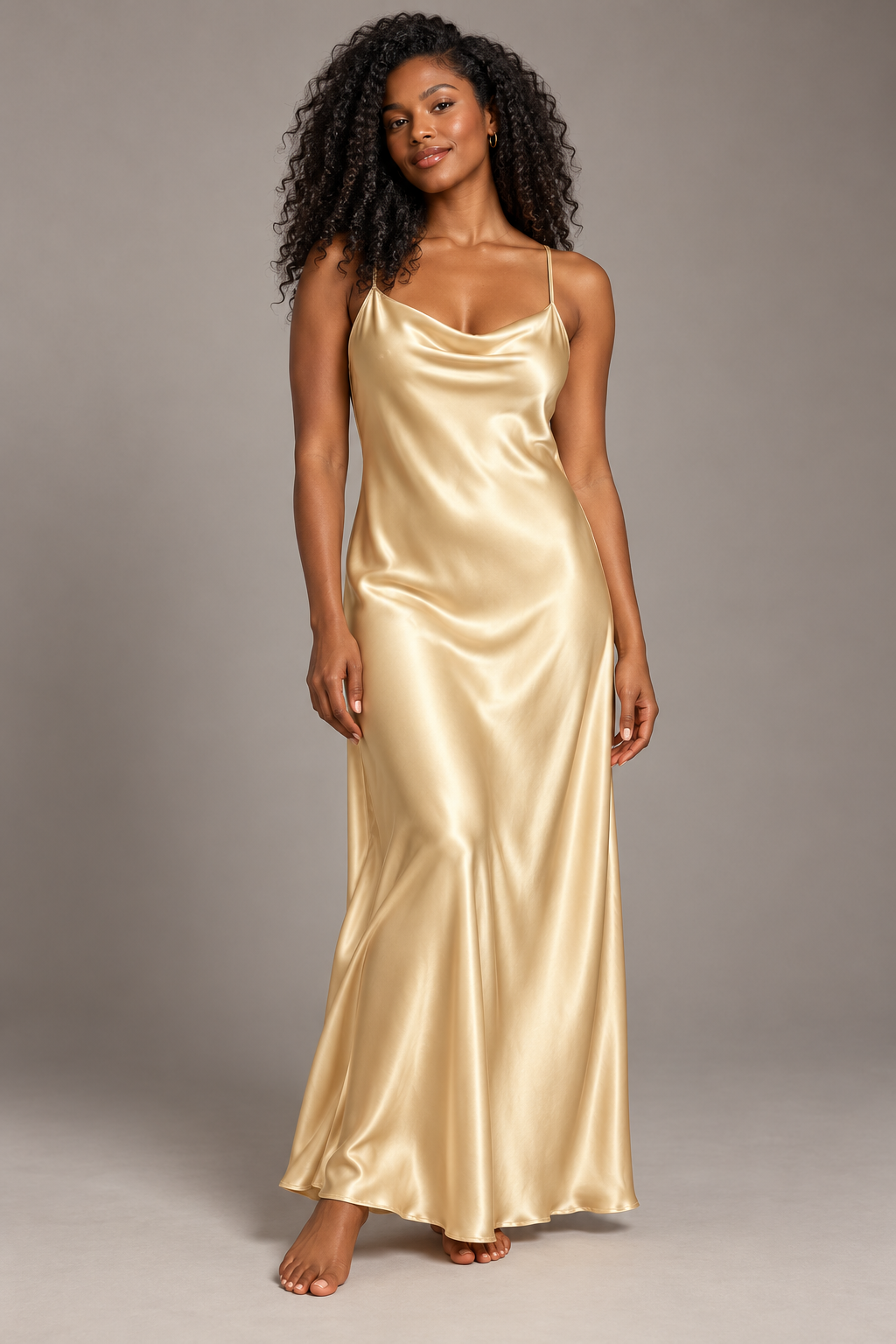 LIGHT GOLD  SILK CHARMEUSE fabric by the yard -  19momme weight  54” wide