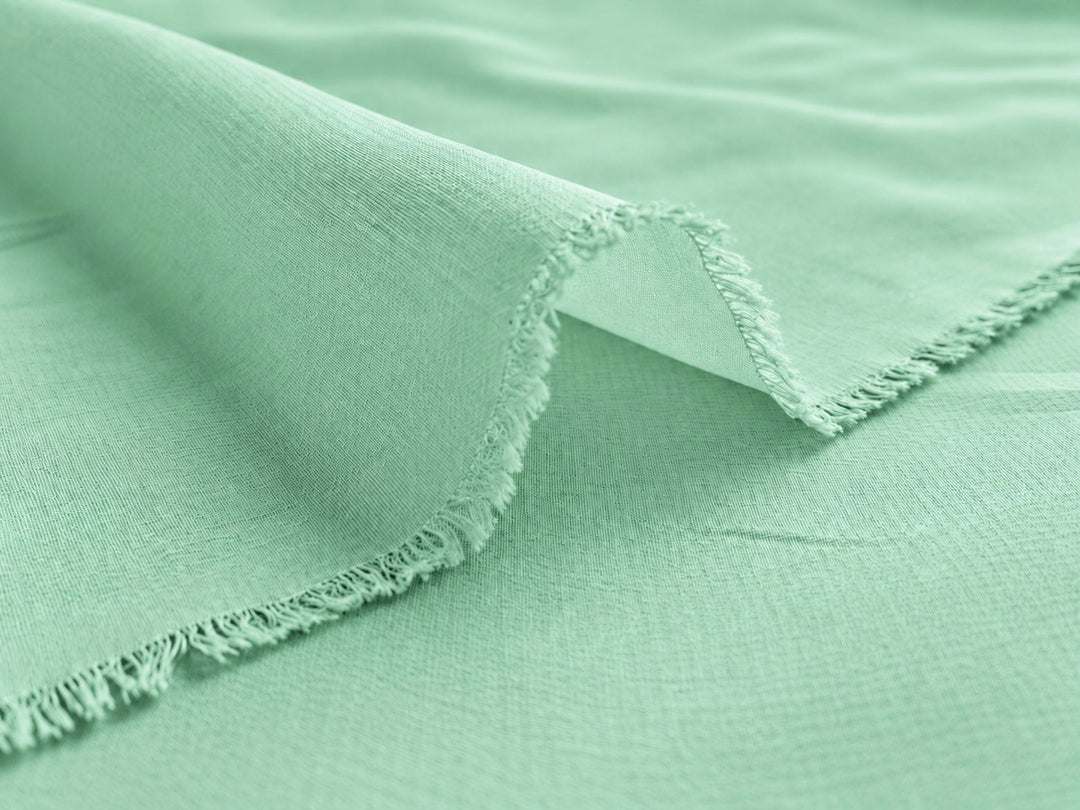 MINT - SILK CREPE DE CHINE fabric by the yard - 44” wide - 14momme