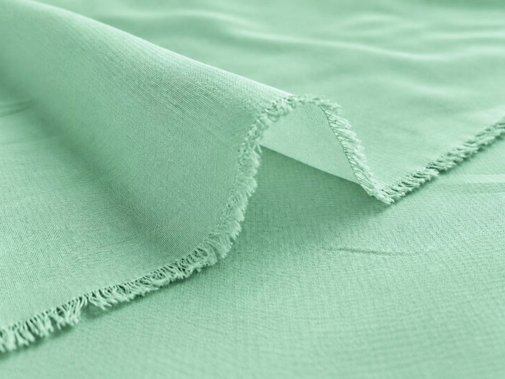 MINT - SILK CREPE DE CHINE fabric by the yard - 44” wide - 14momme