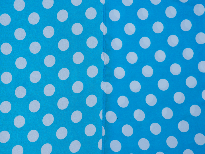 Charmeuse satin fabric by the yard Polka dots print