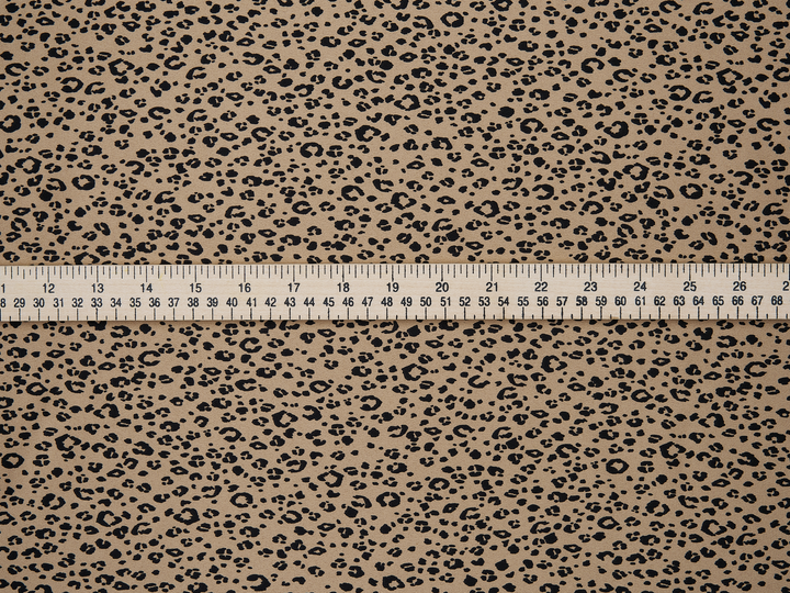 Faux silk charmeuse satin fabric by the yard -  animal  print