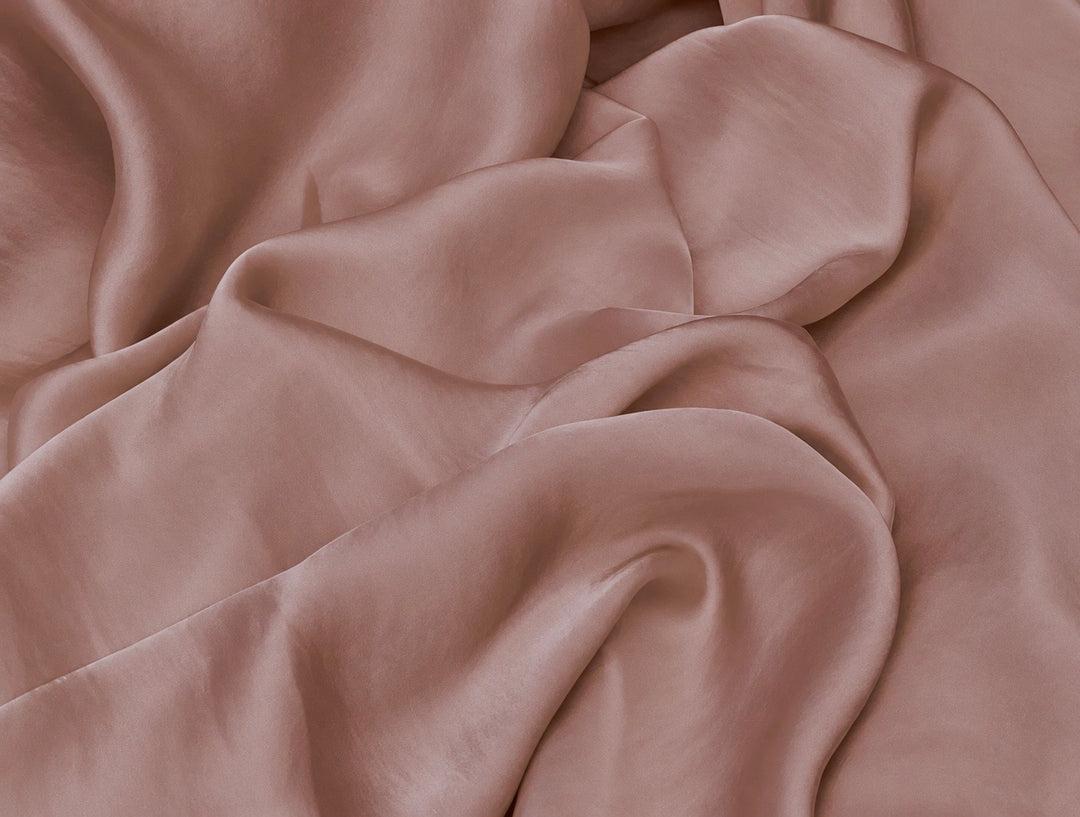 ANTIQUE ROSE PINK Lightweight  satin fabric by the yard -