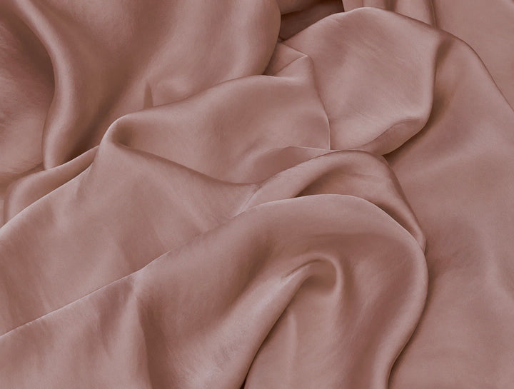 ANTIQUE ROSE PINK Lightweight  satin fabric by the yard -