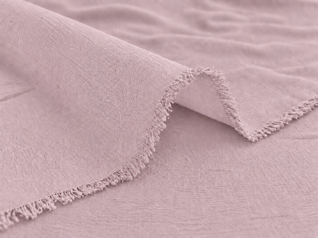 DUSTY MAUVE - SILK CREPE DE CHINE fabric by the yard - 44” wide - 14momme