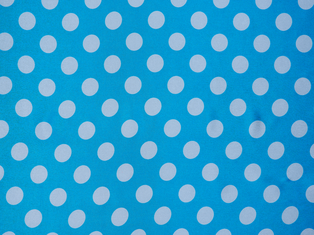 Charmeuse   satin fabric by the yard -  Polka  dots print