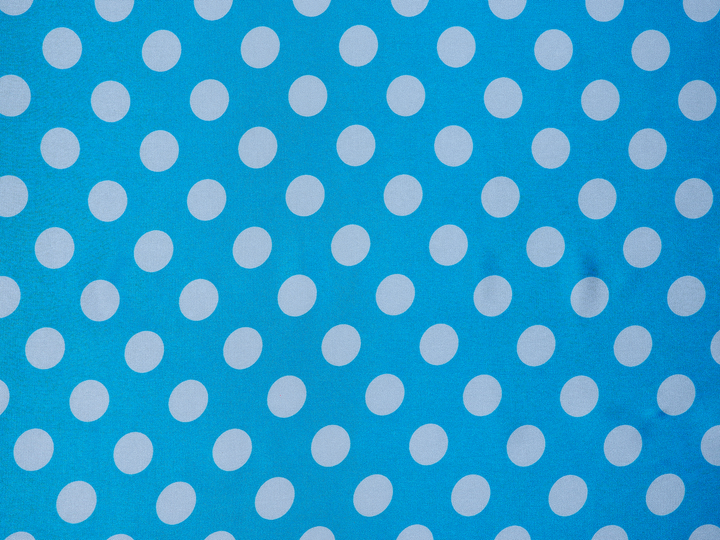 Charmeuse   satin fabric by the yard -  Polka  dots print