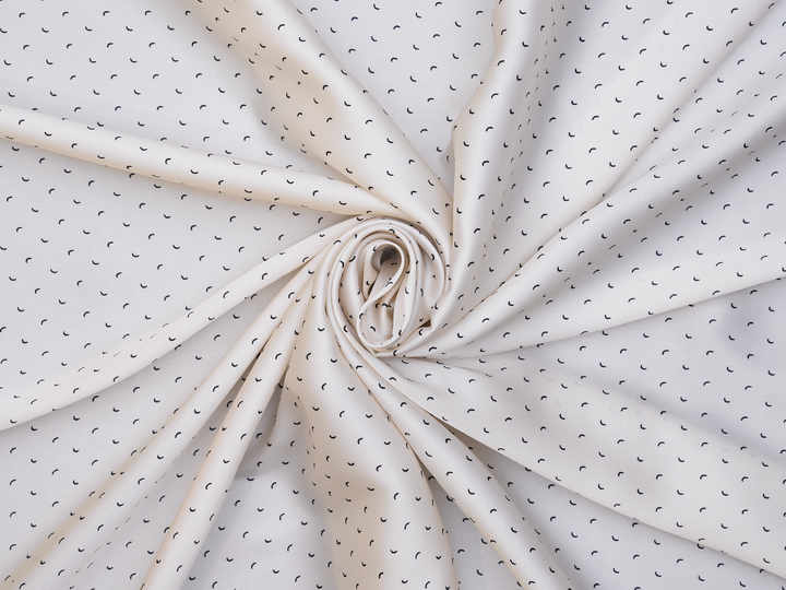 Lightweight  satin  fabric by the yard - Small motifs    print