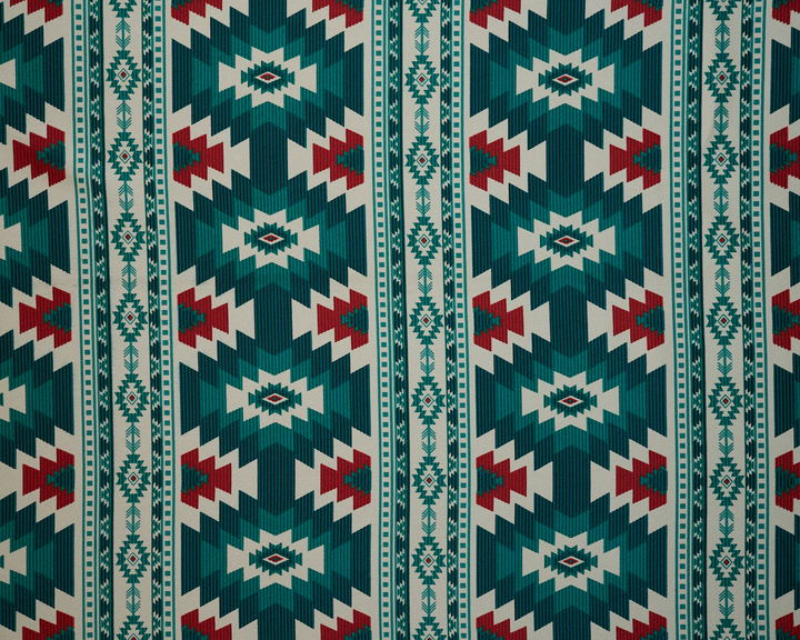 Tribal Boho Satin Fabric | Tribal Boho Print Fabric | MONSARFABRICS