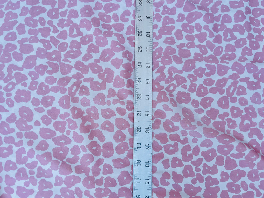 Lightweight  satin  fabric by the yard - Animal   print