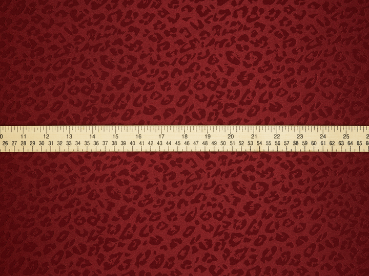 SILKY JACQUARD SATIN fabric by the yard - Cheetah jacquard pattern -  flowy fabric -