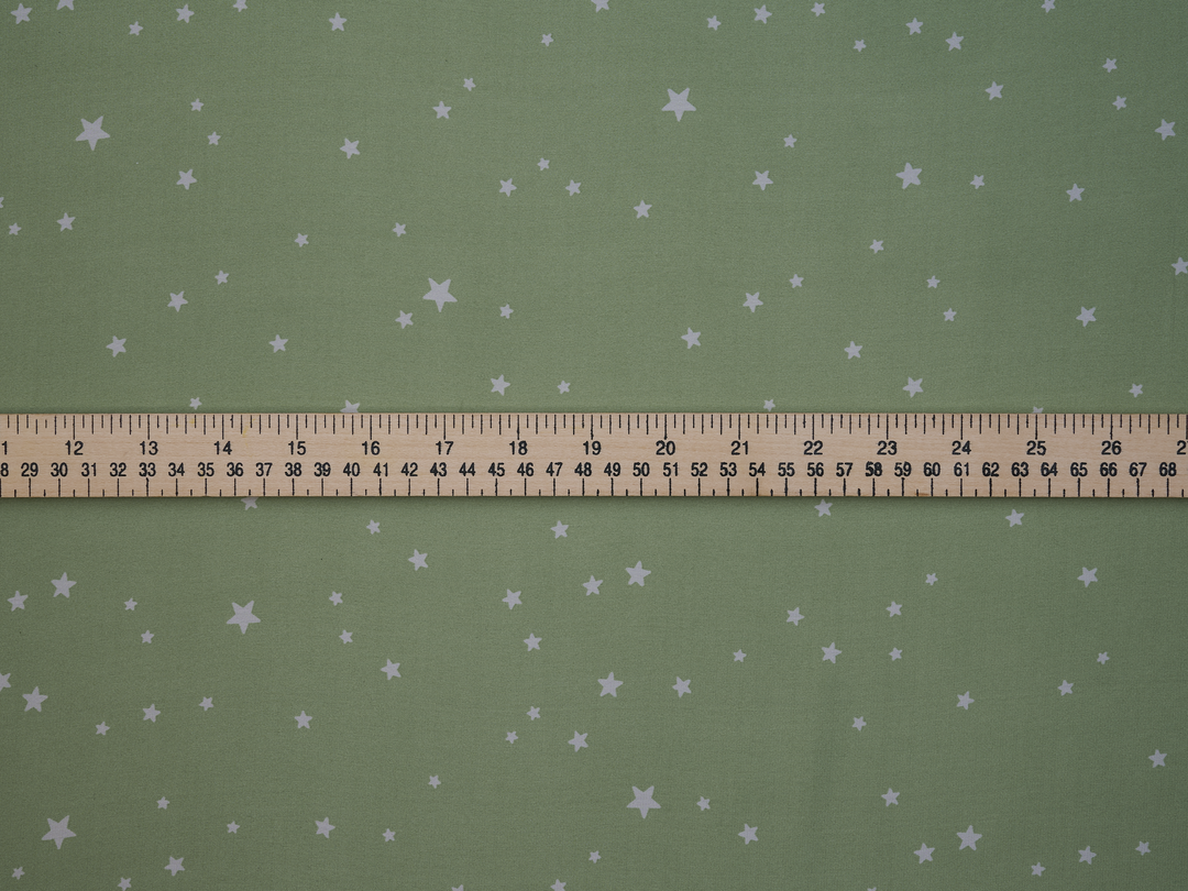 Lightweight  satin  fabric by the yard - Dainty Stars    print