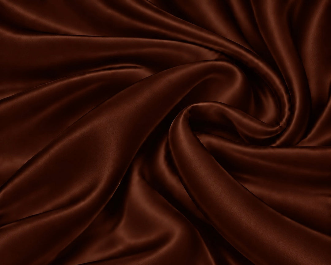 Maroon color silk fabric swirl 