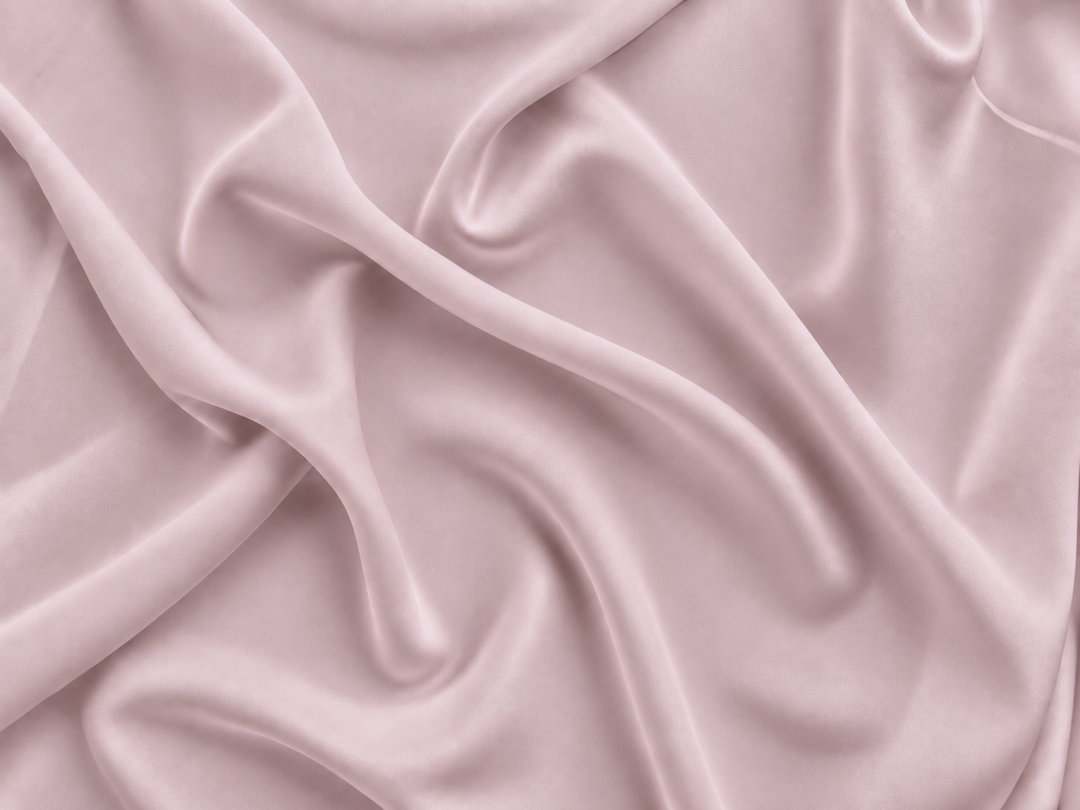 DUSTY MAUVE - SILK CREPE DE CHINE fabric by the yard - 44” wide - 14momme
