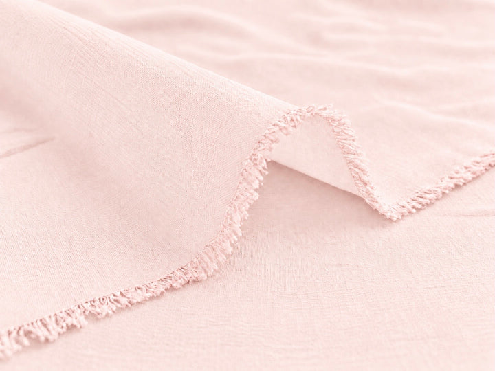 SOFT BLUSH PEACH - SILK CREPE DE CHINE fabric by the yard - 44” wide - 19momme