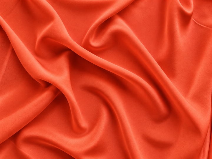 FIESTA -  SILK CREPE DE CHINE fabric by the yard  54” wide - 16momme