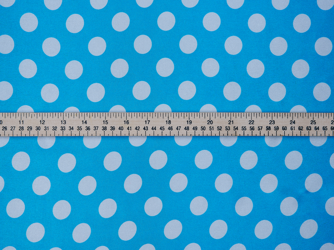 Charmeuse satin fabric by the yard Polka dots print