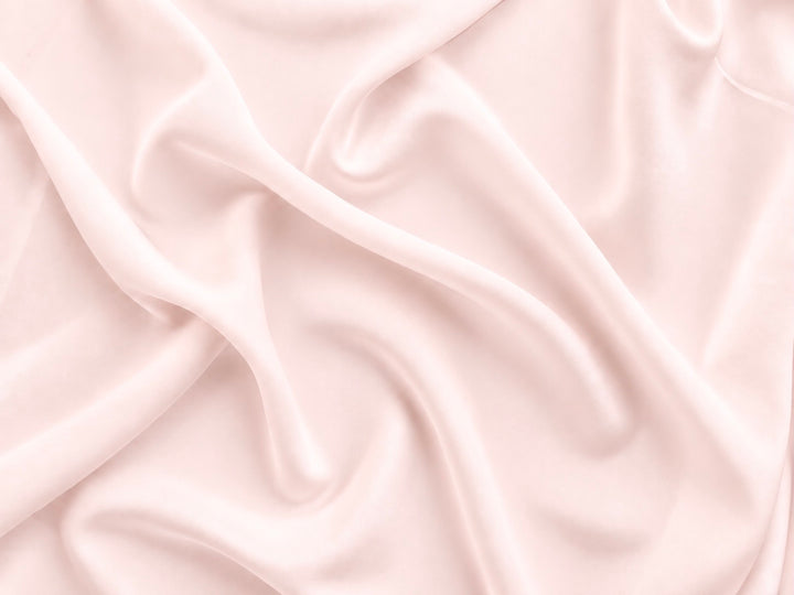 SOFT BLUSH PEACH - SILK CREPE DE CHINE fabric by the yard - 44” wide - 19momme