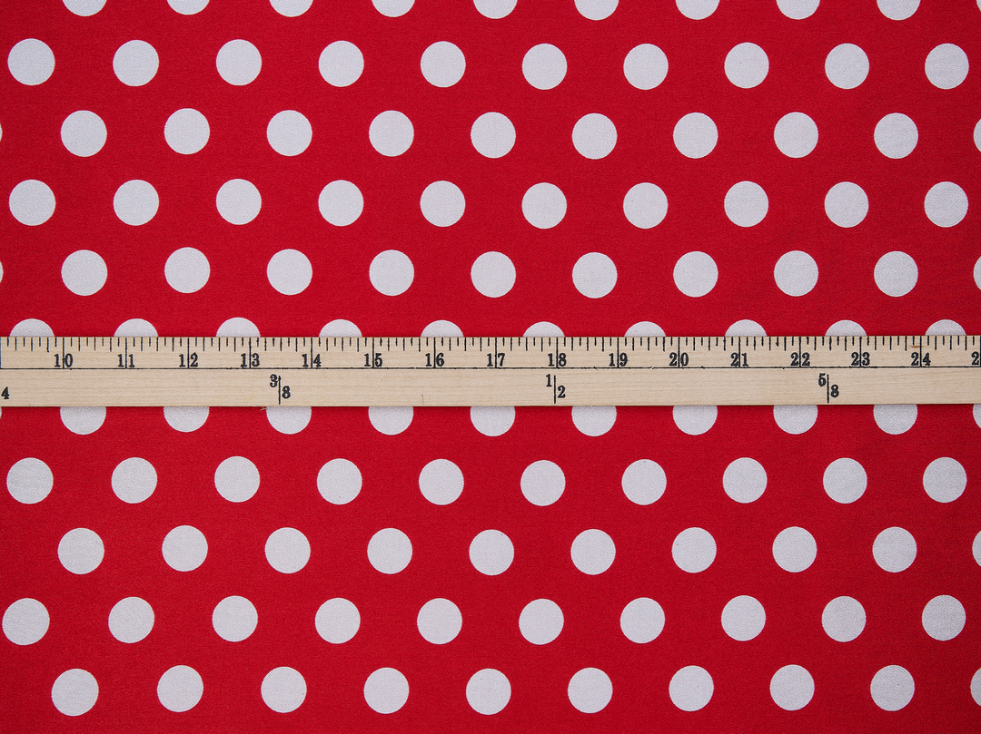 Charmeuse satin fabric by the yard  Polka dots print