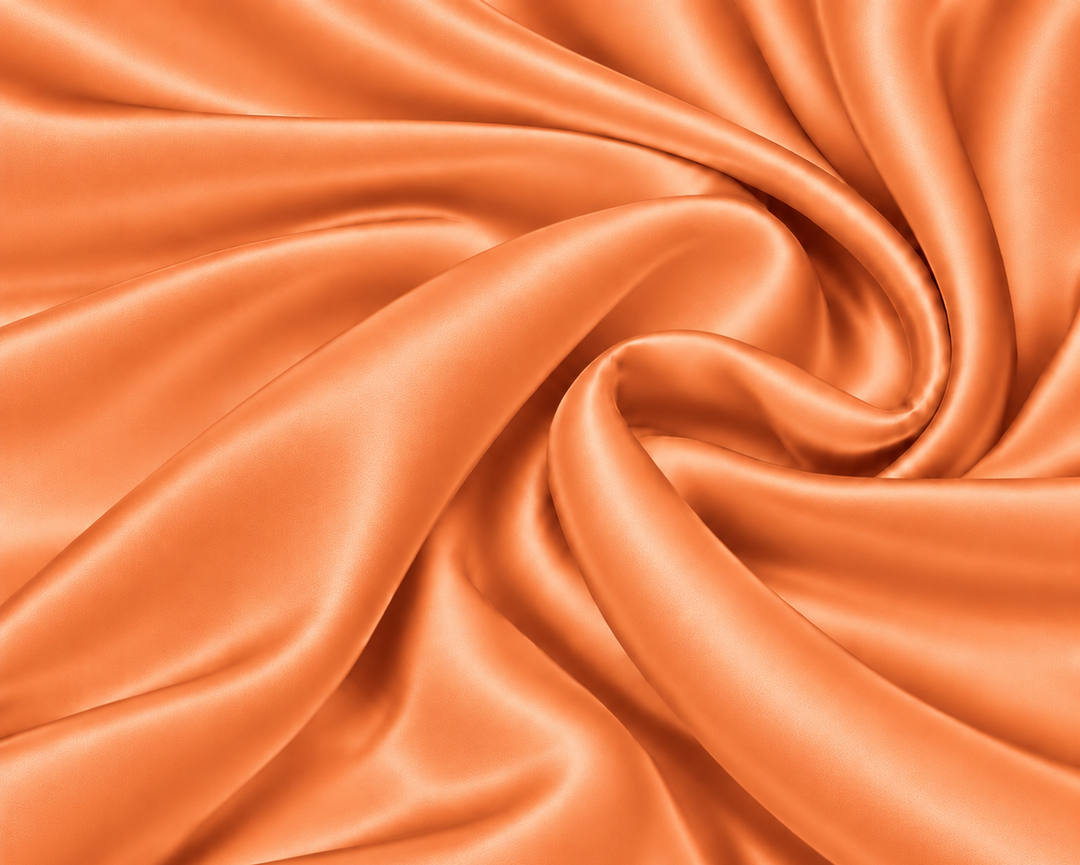 16Momme TANGERINE SILK CHARMEUSE fabric by the yard - 44” wide  100% silk