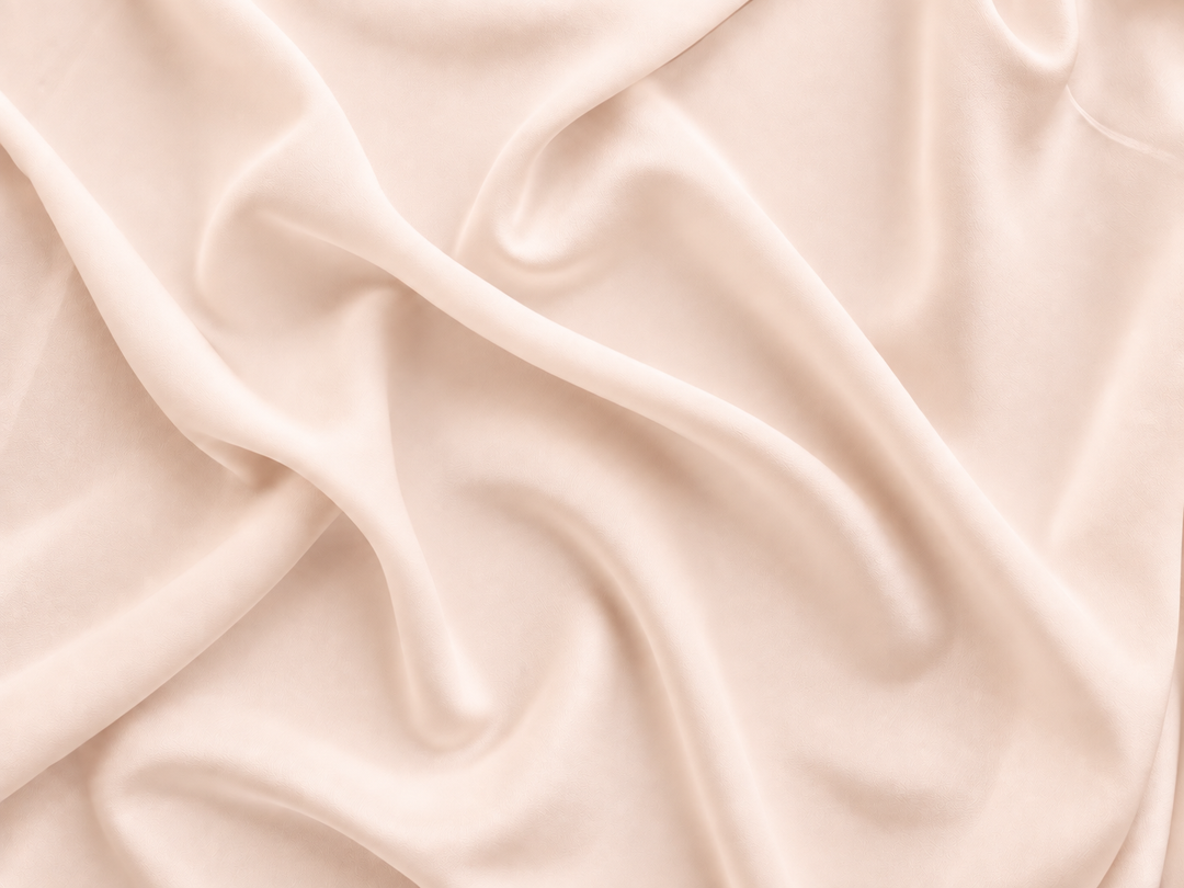 BLUSH IVORY - SILK CREPE DE CHINE fabric by the yard - 44” wide - 14momme