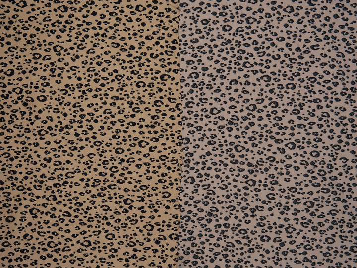 Faux silk charmeuse satin fabric by the yard -  animal  print