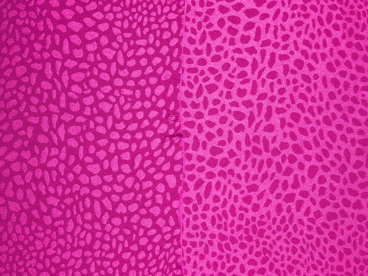 SILKY JACQUARD SATIN fabric by the yard - small animal  jacquard pattern - lightweight flowy fabric