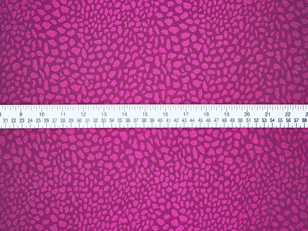 SILKY JACQUARD SATIN fabric by the yard - small animal  jacquard pattern - lightweight flowy fabric