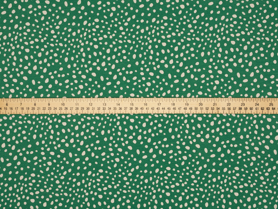 Peachskin  fabric by the yard - Multi dots print