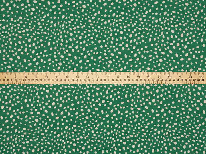 Peachskin  fabric by the yard - Multi dots print