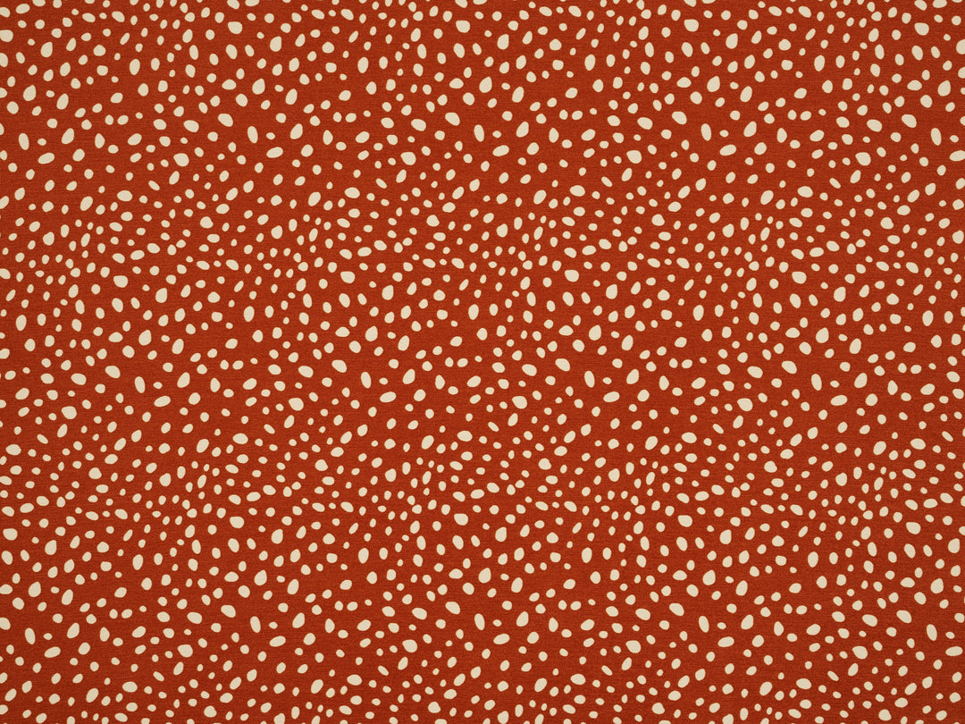 Peachskin  fabric by the yard - Multi dots print