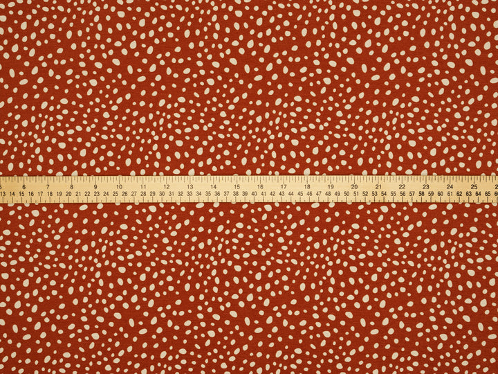 Peachskin  fabric by the yard - Multi dots print