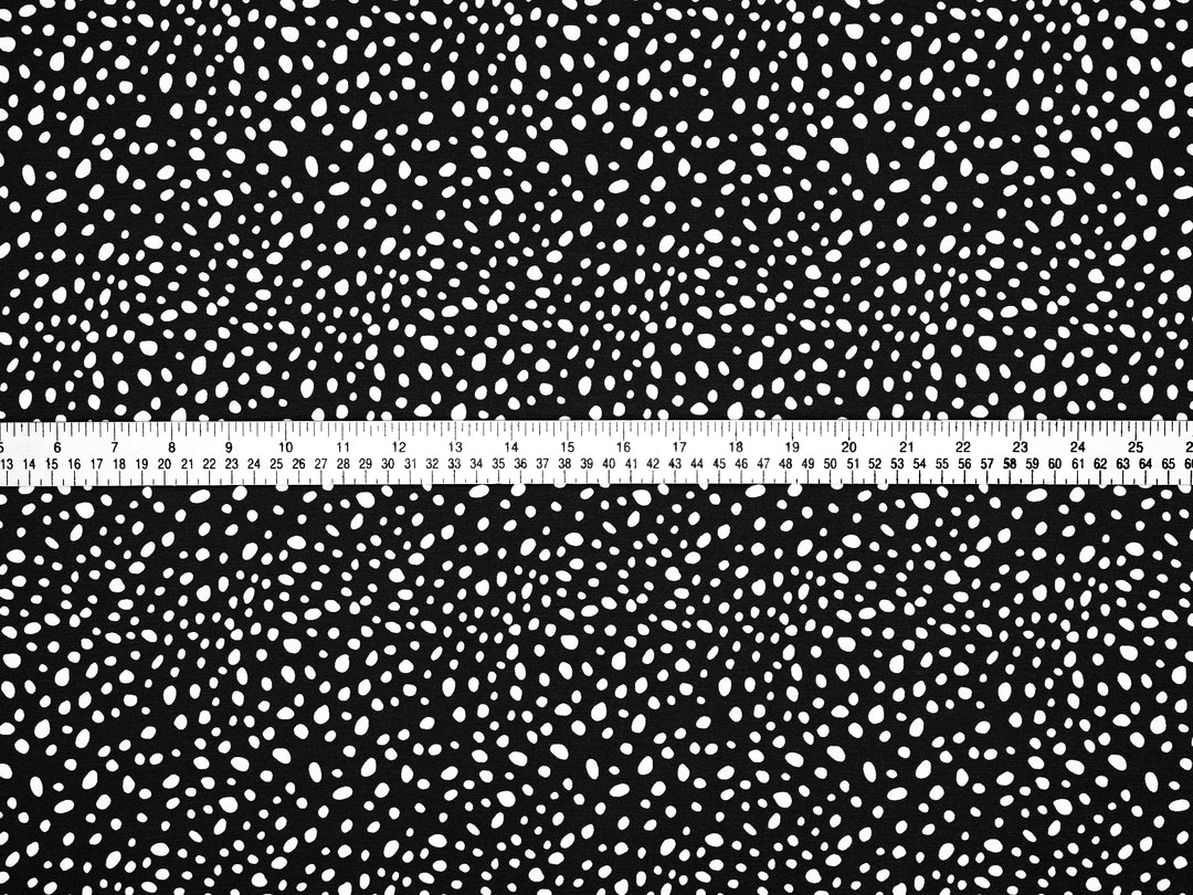 Peachskin  fabric by the yard - Multi dots print
