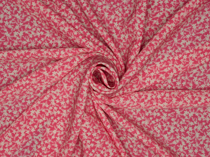 Peachskin  Fabric By The Yard - Dainty Floral Print