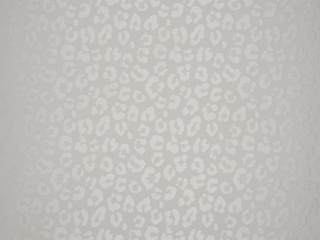 WHITE  - SILKY JACQUARD SATIN fabric by the yard - Cheetah jacquard pattern -  flowy fabric