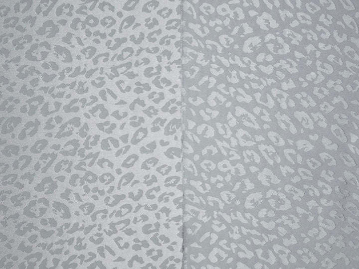 SILKY JACQUARD SATIN fabric by the yard - Cheetah jacquard pattern -  flowy fabric
