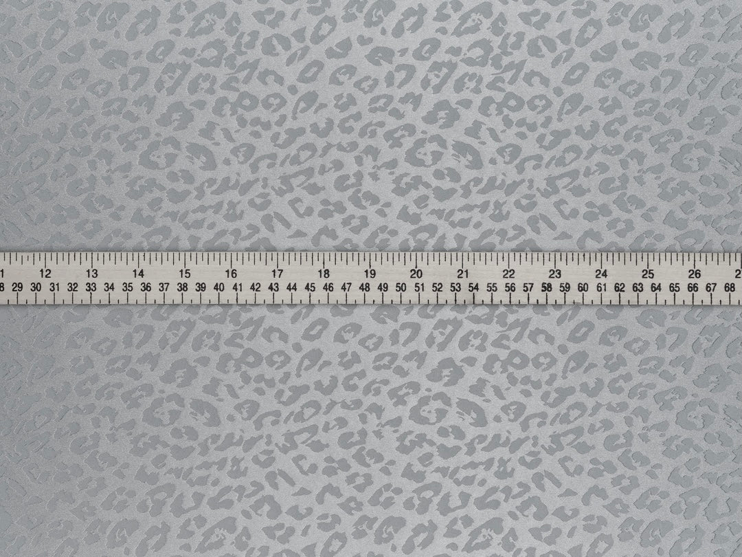 SILKY JACQUARD SATIN fabric by the yard - Cheetah jacquard pattern -  flowy fabric