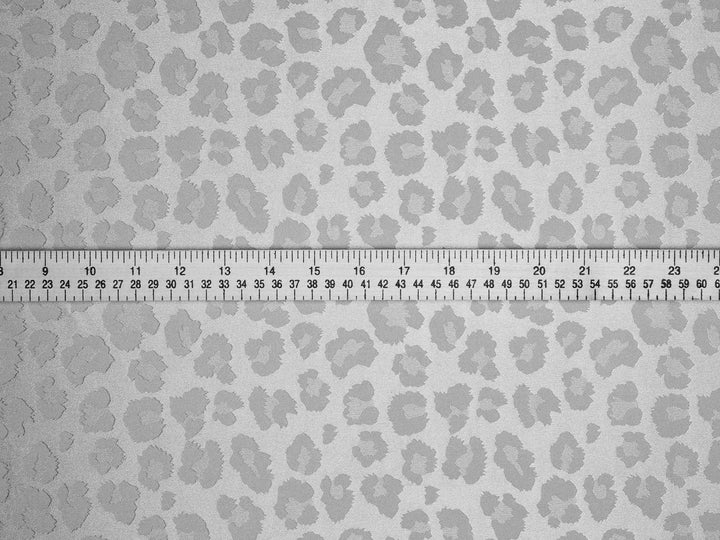 SILKY JACQUARD SATIN fabric by the yard - Cheetah jacquard pattern -  flowy fabric -
