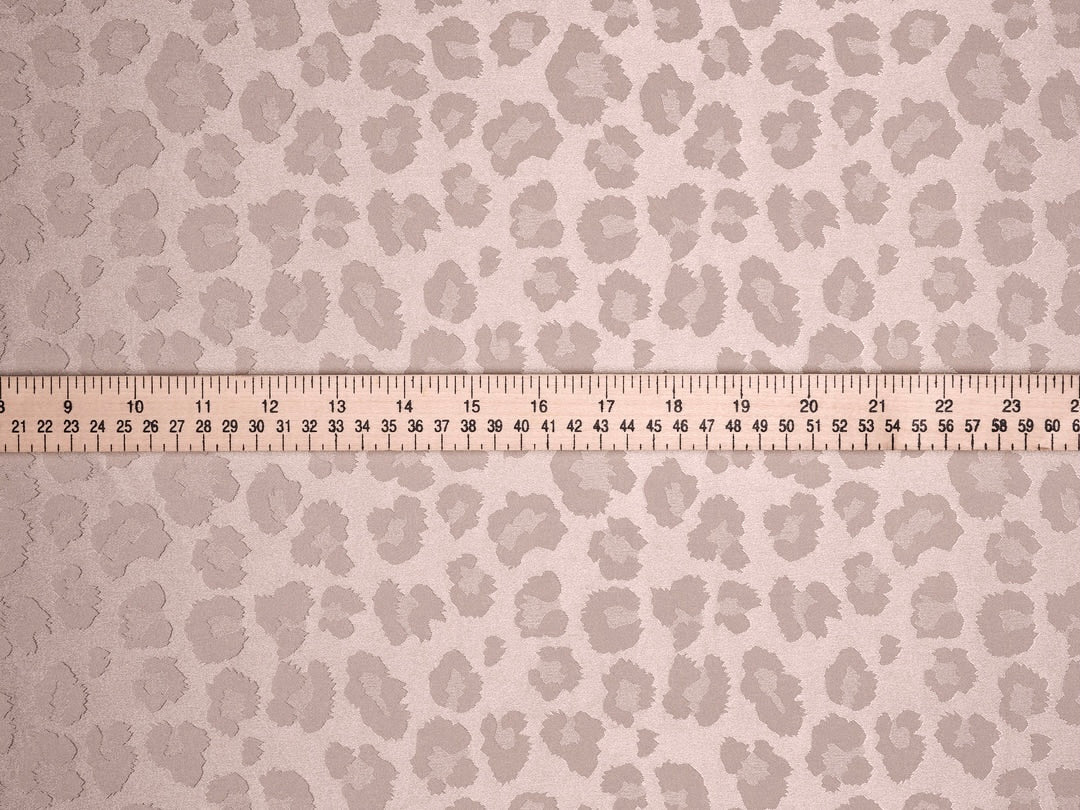 SILKY JACQUARD SATIN fabric by the yard - Cheetah jacquard pattern -  flowy fabric -