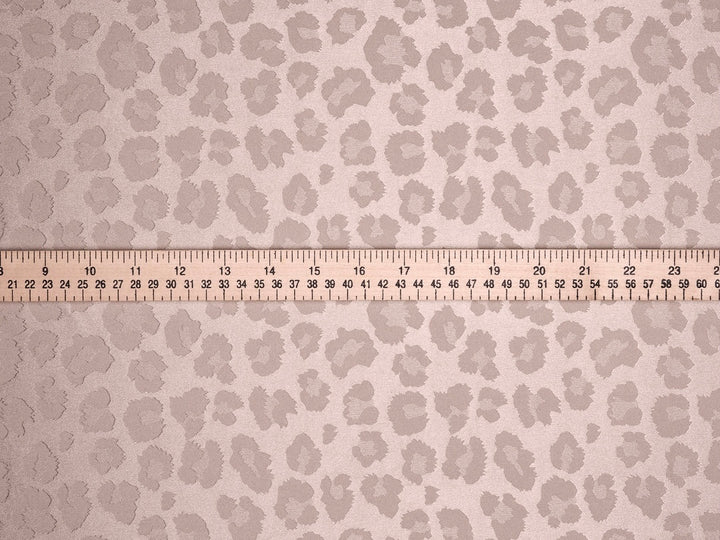 SILKY JACQUARD SATIN fabric by the yard - Cheetah jacquard pattern -  flowy fabric -