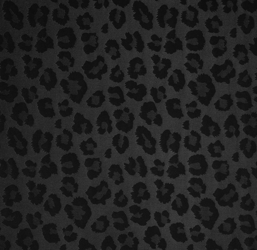 SILKY JACQUARD SATIN fabric by the yard - Cheetah jacquard pattern -  flowy fabric -