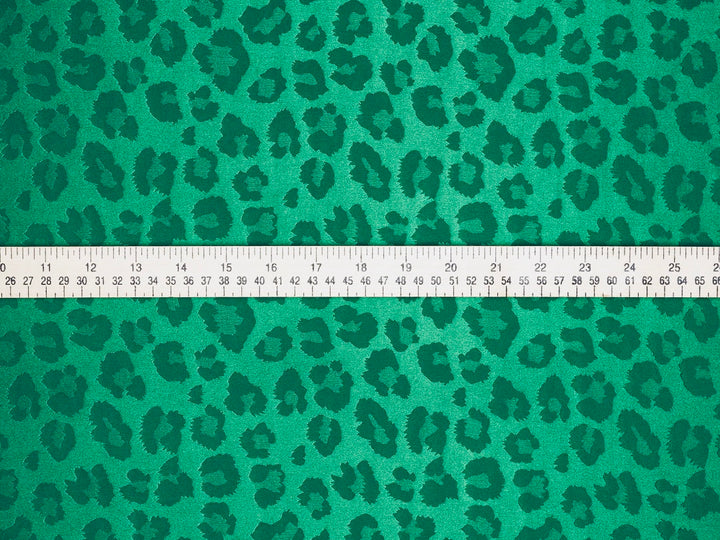 SILKY JACQUARD SATIN fabric by the yard - Cheetah jacquard pattern -  flowy fabric -
