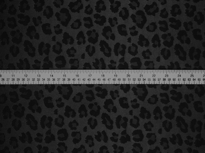 SILKY JACQUARD SATIN fabric by the yard - Cheetah jacquard pattern -  flowy fabric -