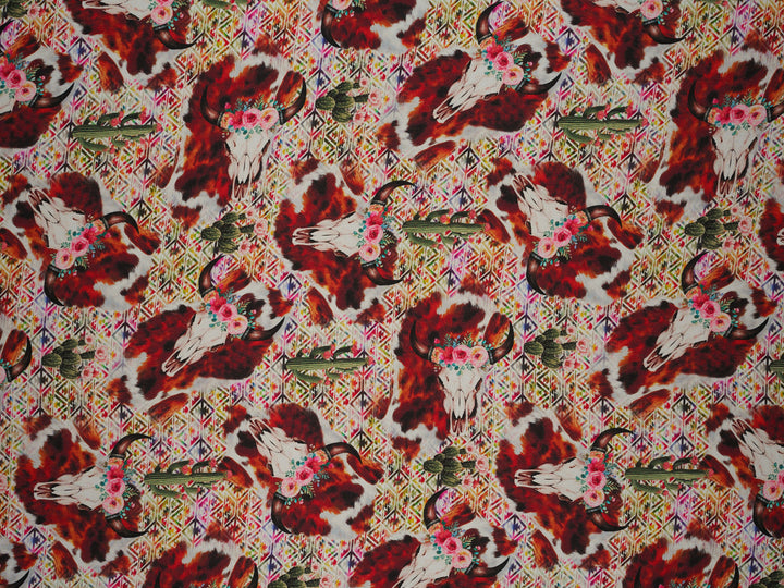 Silky Satin Charmeuse print - fabric by the yard -  sublimation print