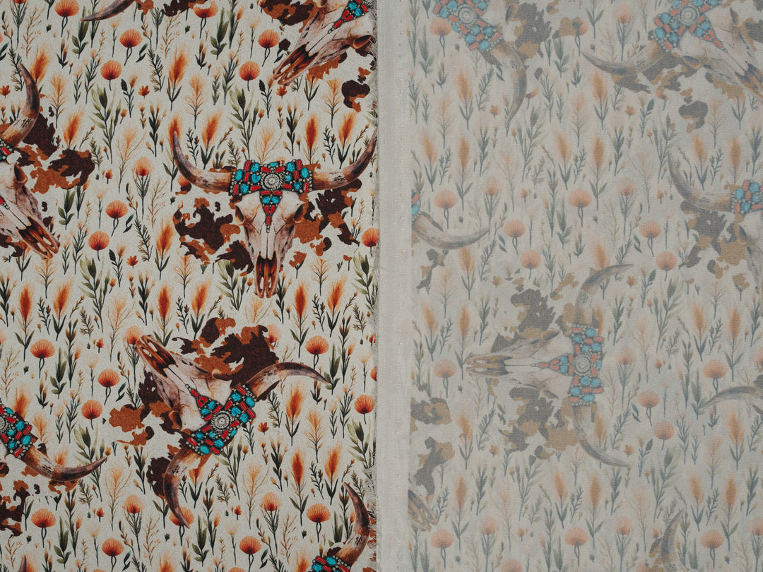 Silky Satin Charmeuse print - fabric by the yard -  sublimation print