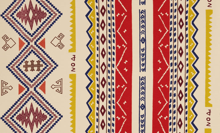 Peachskin  fabric by the yard -   Tribal   Aztec print