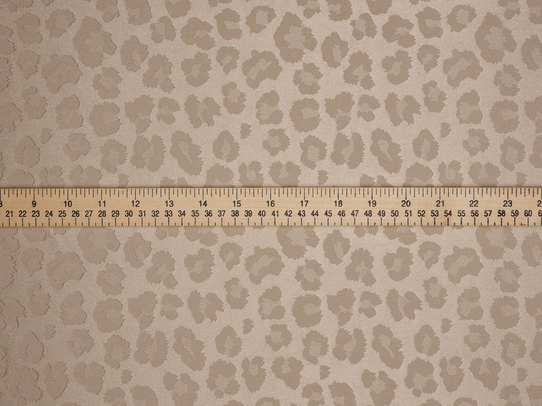 SILKY JACQUARD SATIN fabric by the yard - Cheetah jacquard pattern -  flowy fabric -